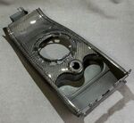 CONSOLE CENTRALE INFERIEURE EN CARBONE RENAULT MEGANE II (2002/2008)