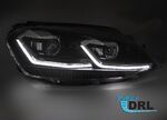 PHARES A LEDS  "REAL DRL" VW GOLF VII PHASE 1  (avec vrais feux de jour et clignotants DTS -Dynamic turn system-) REDLINE OU SILVER LINE (2012/02-2017)