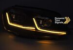 PHARES A LEDS  "REAL DRL" VW GOLF VII PHASE 1  (avec vrais feux de jour et clignotants DTS -Dynamic turn system-) REDLINE OU SILVER LINE (2012/02-2017)