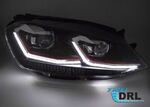 PHARES A LEDS  "REAL DRL" VW GOLF VII PHASE 1  (avec vrais feux de jour et clignotants DTS -Dynamic turn system-) REDLINE OU SILVER LINE (2012/02-2017)
