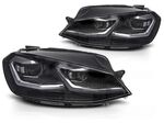 PHARES A LEDS  "REAL DRL" VW GOLF VII PHASE 2 (avec vrais feux de jour et clignotants DTS -Dynamic turn system-) REDLINE OU SILVER LINE (03-2017/2019)