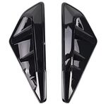 PRISES D'AIR D'AILES AVANT BMW X5 G05 PACK M OU X5M F95 PHASE 1 PIANO BLACK FINISH -REMPLACEMENT- (2019/2022)