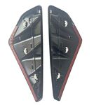 PRISES D'AIR D'AILES AVANT BMW X5 G05 PACK M OU X5M F95 PHASE 1 PIANO BLACK FINISH -REMPLACEMENT- (2019/2022)