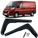 DEFLECTEURS DE VITRES AVANT SMOKE BLACK PEUGEOT BOXER (2006/2014)