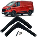 DEFLECTEURS DE VITRES AVANT BLACK FORD TRANSIT CUSTOM / TOURNEO CUSTOM (2012/2023)