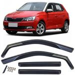 DEFLECTEURS DE VITRES AVANT BLACK SKODA FABIA III HATCHBACK (2014/2021)