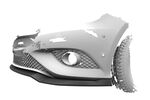 LAME DE PARE CHOC AVANT MERCEDES CLASSE A W176 STANDARD PHASE 1 "CUP" CS STYLE (2012/03-2015)