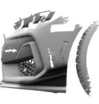 PERFORMANCE FLAPS DE PARE CHOC AVANT FORD MUSTANG MK7 "CUP" CS STYLE (2023+)