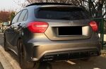 DIFFUSEUR ARRIERE MERCEDES CLASSE A W176 AMG LOOK AMG "CARBONE LOOK"(2012/2018)