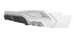 DIFFUSEUR DE PARE CHOC ARRIÈRE (RAJOUT CENTRAL)AUDI A5 III B10 AVANT S LINE PHASE 1 CS STYLE (2025+)