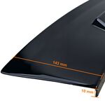 JEU D'ENTOURAGES S D'AILES AVANT/ARRIERE FORD TRNASIT CUSTOM MK2 PIANO BLACK FINISH (2023+)