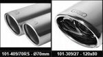 SILENCIEUX ARRIERE ACIER/INOX TYPE DUPLEX AUDI A4 B7 1,6L,2,0L ,1,9L TDI ,2,0L TDI (2005/2008)