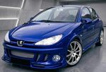 PARE CHOC AVANT PEUGEOT 206" MARS" CPN DESIGN (1998/2009)