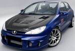 PARE CHOC AVANT PEUGEOT 206 "MERCURY" CPN DESIGN 1998/2009)