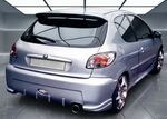 PARE CHOC ARRIERE PEUGEOT 206 "OXFORD" OU "SPRINTER"CPN DESIGN (1998/2009)