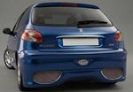 PARE CHOC ARRIERE PEUGEOT 206 "MARS" CPN DESIGN (1998/2009)