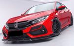 LAME DE PARE CHOC AVANT HONDA CIVIC X SPORT HATCHBACK "CUP" CS STYLE (2015/2021)