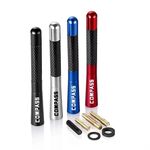 ANTENNE DE TOIT ALU/CARBONE LOOK AVEC LOGO COMPASS