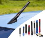 ANTENNE DE TOIT ALU/CARBONE LOOK AVEC LOGO GR SPORTS