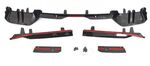 LAME DE PARE CHOC ARRIERE LOOK DIFFUSEUR MP STYLE BMW SERIE 5 G60/G61 PACK M PHASE 1 PIANO BLACK (2023+)