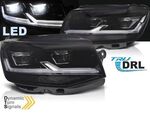 PHARES A LEDS TUBE LIGHT "FULL LEDS" VW BUS T6 PHASE 1 avec vrais feux de jour et clignotants à leds avec fonction DTS-Dynamic Turn Signal- VERSION 5 (2015/04-2019)