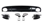 DIFFUSEUR DE PARE CHOC ARRIERE EN ABS PIANO BLACK LOOK RS7 POUR AUDI A7 4G STANDARD PHASE 1 ( SAUF S LINE ET S7/RS7 ) (2010/09-2014)