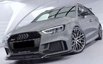 LAME DE PARE CHOC AVANT AUDI RS3 8V PHASE 2 CS STYLE "CUP" (2016/2020)