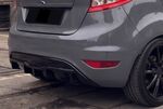 LAME DE PARE CHOC ARRIERE LOOK DIFFUSEUR FORD FIESTA MK7 5 PORTES STANDARD PHASE 1 PIANO BLACK (2008/09-2012)