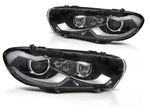 PHARES A LEDS "REAL DRL" VW SCIROCCO PHASE 1 AVEC FONCTIONS WELCOME LIGHT ET DTS -CLIGNOTANTS DEFILANTS- BLACK EDITION (avec vrais feux de jour et clignotants standard) (2008/04-2014)