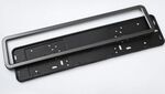 SUPPORTS DE PLAQUE D'IMMATRICULATION AVEC FRAME CHROME OU CARBONE LOOK (2 PIECES)
