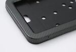 SUPPORTS DE PLAQUE D'IMMATRICULATION AVEC FRAME CHROME OU CARBONE LOOK (2 PIECES)