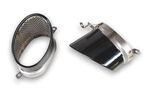 DIFFUSEUR DE PARE CHOC ARRIERE EN PU-RIM LOOK RS6 AVEC EMBOUTS POUR AUDI A6 4G S LINE OU S6 PHASE 2 (10-2014/2019)
