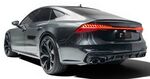 DIFFUSEUR DE PARE CHOC ARRIÈRE AVEC EMBOUTS D’ÉCHAPPEMENT DUPLEX NOIRS BRILLANT POUR  AUDI A7 II S LINE (2019/2024)