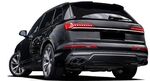 DIFFUSEUR DE PARE CHOC ARRIERE EN ABS AVEC EMBOUTS D'ECHAPPEMENTS TYPE DUAL LOOK SQ7 POUR  AUDI Q7 4M STANDARD PHASE 2 (2020+)