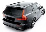 EXTENSION DE BECQUET DE TOIT VOLVO V60 MK3 R DESIGN "TYPE 3D GLOSS BLACK" (2018/2024)