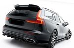 EXTENSION DE BECQUET DE TOIT VOLVO V60 MK3 R DESIGN "TYPE 3D GLOSS BLACK" (2018/2024)