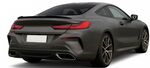 BECQUET DE COFFRE BMW SERIE 8 COUPE G15 piano black finish (2018+)