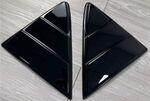 PRISES D'AIR DE VITRES ARRIERES TYPE "LOUVERS"  SEAT LEON 5F 5 PORTES "PIANO BLACK" (2012/2020)