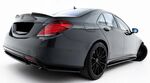 SPLITTER CENTRAL + SPLITTERS LATERAUX DE PARE CHOC ARRIERE MERCEDES CLASSE S W222 AMG PHASE 1 (2013/06-2017)
