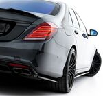 SPLITTER CENTRAL + SPLITTERS LATERAUX DE PARE CHOC ARRIERE MERCEDES CLASSE S W222 AMG PHASE 1 (2013/06-2017)