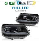 PHARES A LEDS TUBE LIGHT "REAL DRL" FULL LEDS  VW BUS T5 FACELIFT VERSION 5 (avec feux de jour et clignotants DTS-Dynamic Turn Signal) (2010/2015)