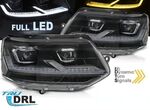 PHARES A LEDS TUBE LIGHT "REAL DRL" FULL LEDS  VW BUS T5 FACELIFT VERSION 5 (avec feux de jour et clignotants DTS-Dynamic Turn Signal) (2010/2015)