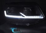PHARES A LEDS TUBE LIGHT "REAL DRL" FULL LEDS  VW BUS T5 FACELIFT VERSION 5 (avec feux de jour et clignotants DTS-Dynamic Turn Signal) (2010/2015)