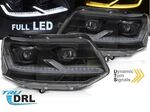 PHARES A LEDS TUBE LIGHT "REAL DRL" FULL LEDS  VW BUS T5 FACELIFT VERSION 5 (avec feux de jour et clignotants DTS-Dynamic Turn Signal) (2010/2015)