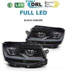 PHARES A LEDS TUBE LIGHT "FULL LEDS" VW BUS T6 PHASE 1 avec vrais feux de jour et clignotants à leds avec fonction DTS-Dynamic Turn Signal- VERSION 6 (2015/04-2019)