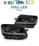 PHARES A LEDS TUBE LIGHT "FULL LEDS" VW BUS T6 PHASE 1 avec vrais feux de jour et clignotants à leds avec fonction DTS-Dynamic Turn Signal- VERSION 6 (2015/04-2019)