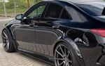 JEU DE BAS DE CAISSE (RAJOUTS EN ABS) MERCEDES CLA W118/X118 35OU 45AMG (2019/2025)