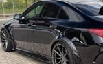 JEU DE BAS DE CAISSE (RAJOUTS EN ABS) MERCEDES CLA W118/X118 35AMG OU 45AMG "CUPWINGS" (2019/2025)