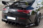 DIFFUSEUR ARRIERE (RAJOUT CENTRAL) MERCEDES CLA W118/X118 35AMG OU 45AMG DTM LOOK (2019/2025)