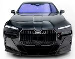 LAME DE PARE CHOC AVANT EN CARBONE BMW SERIE 7 G70 PACK M PHASE 1 (2022/2026)